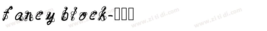 fancy block字体转换